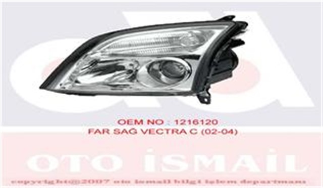 FAR SINYAL SAG VECTRA C 04/02 - 08/05 - KOMBI 10/03 - 08/05 - SIGNUM 05/03 - 08/05 ELEKTRIKLI H7 H7