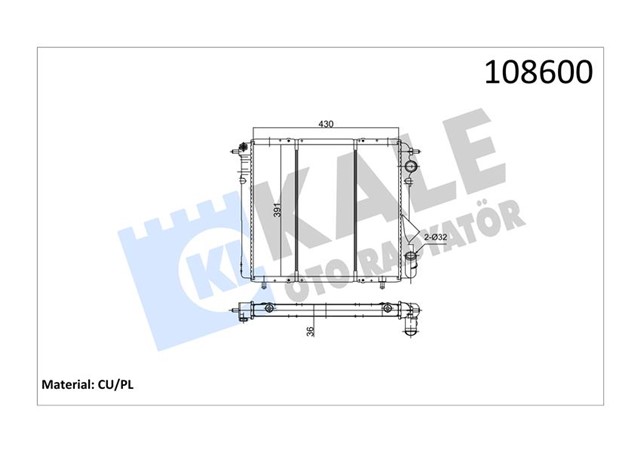 RADYATOR R19 1.4 GTD - 1.6 KARBURATORLU 2 SIRA CU PL SISTEM