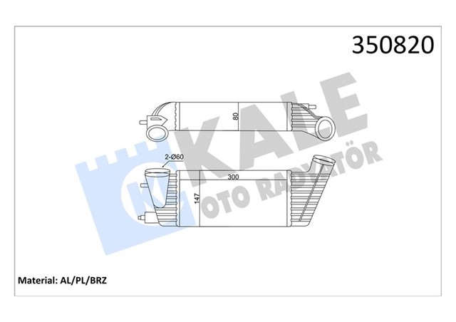 INTERCOOLER AL/PL/BRZ C8 - JUMPY - SCUDO - ULYSSE - LANCIA PHEDRA - 807 - EXPERT