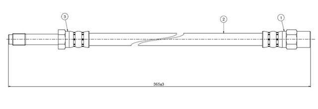 ON FREN HORTUMU VOLVO S60 2000 - 2010 V70 1997 - 2008 S80 1998 - 2006