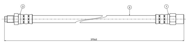 FREN HORTUMU ON MERCEDES W201 W124 W126 R129