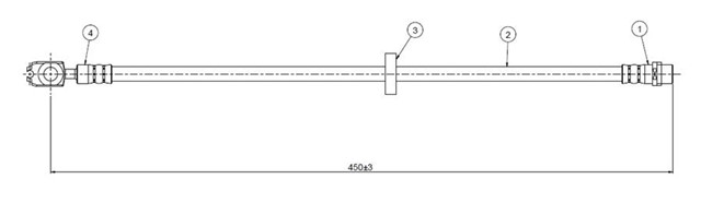 ON FREN HORTUMU A3 ALL MODELS 96