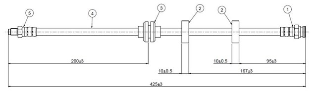 ON FREN HORTUMU 147 1.6 16V - 1.9JTD - 2.0 16V N/A