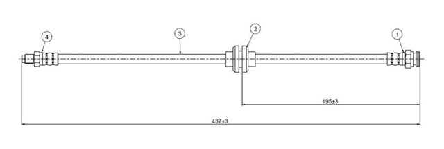 ARKA FREN HORTUMU ALFA 156 1997 - 2005 147 2001 - 2010