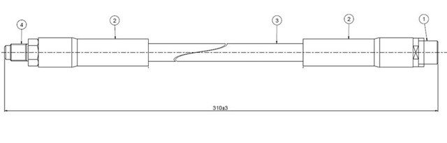 FREN HORTUMU ARKA MERCEDES W202 W203 C208 C209 W210 R129 R170 W140 B901 B905