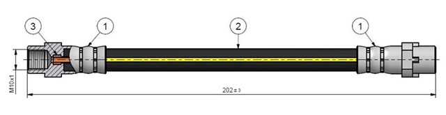 ARKA FREN HORTUMU 1 SERIES E81 E87 E88 04 - 