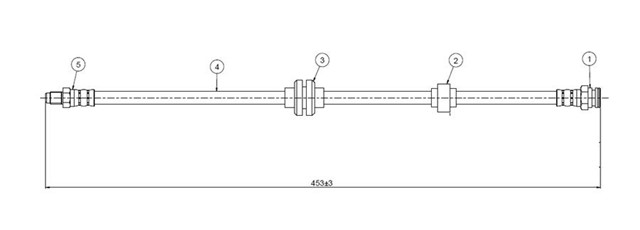 ARKA FREN HORTUMU ALFA ROMEO 166 1998 - 2007