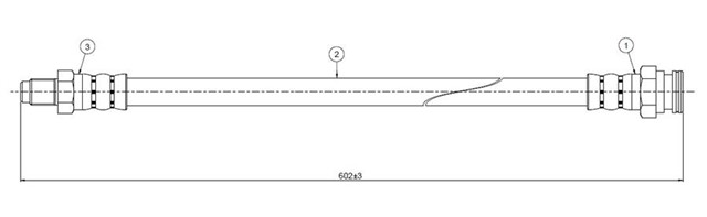 ON FREN HORTUMU ALFA ROMEO 166 1998 - 2007