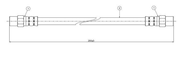 FREN HORTUMU ARKA 340 - 360 SERIE 76 - 91