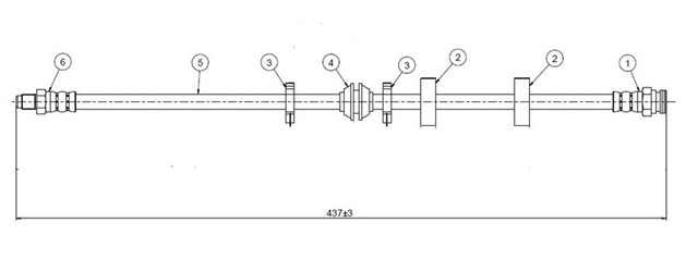 FREN HORTUMU ON COUP 1.8 16V 94.