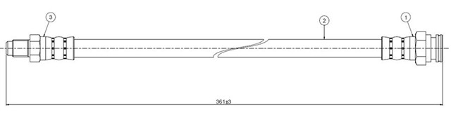 FREN HORTUMU ARKA BOXER 94 - .