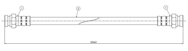 FREN HORTUMU ARKA 929 HV 82 - 87