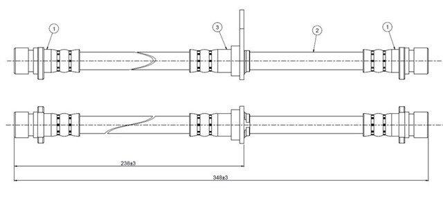 FREN HORTUMU ARKA ACCORD CA4 - CA5 85 - 89