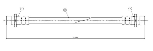 FREN HORTUMU ARKA HR - V 1.6 I 16V 99 - .