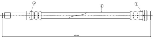 FREN HORTUMU ARKA MONDEO STATION MODEL 93 - 