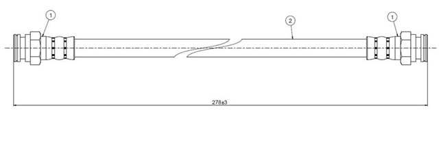 FREN HORTUMU ARKA 104 75 - 83