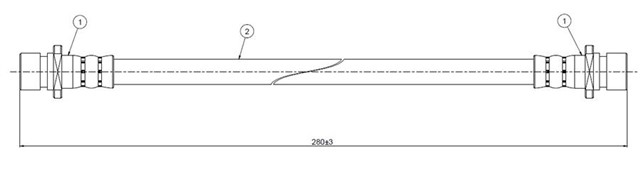 FREN HORTUMU ARKA CIVIC CRX - GT AF - AS 83 - 87