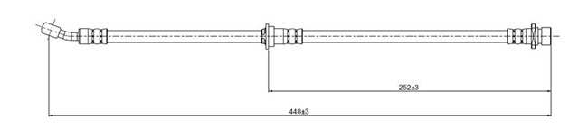 FREN HORTUMU ARKA PRELUDE 2.2 I 1.6 92 - .