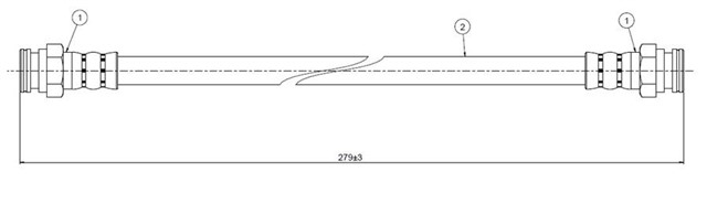 FREN HORTUMU ARKA CAPRI 74 - 87