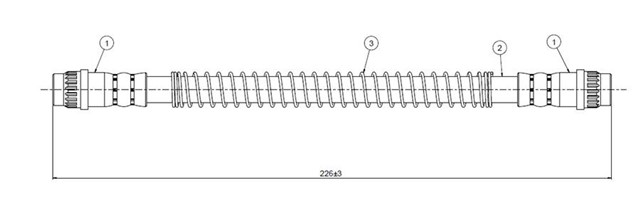 FREN HORTUMU ARKA 106 TUTTI - ALL MODELS 96 - .