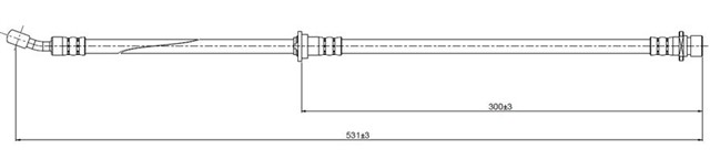 FREN HORTUMU ARKA LOGO 1.3 I 99 - .