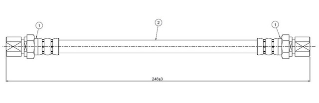 FREN HORTUMU ARKA NUBIA 1.6 SE 97.