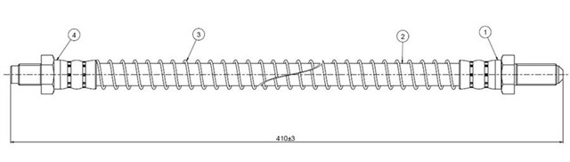 FREN HORTUMU ARKA DEFENDER 110 90 - .