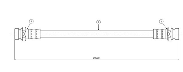 FREN HORTUMU ARKA COLT 1800GTI 16V 92 - .