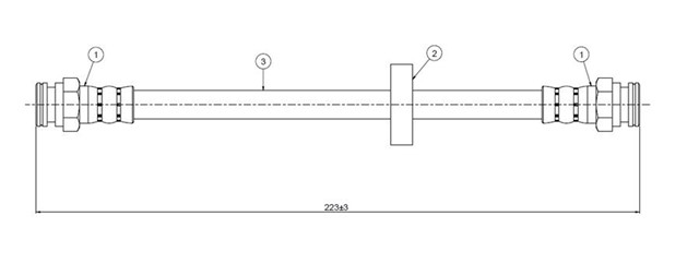 FREN HORTUMU ARKA SIENA ALL MODELS 98.
