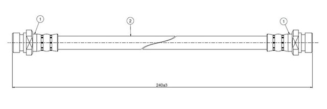 FREN HORTUMU ARKA 1.3 1.5 C21 - 22 89 - .