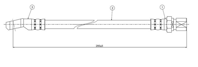 FREN HORTUMU ON NIVA 1.2 1.6 83 - 