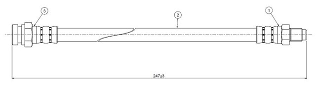FREN HORTUMU ON PAJERO II 91 - 99