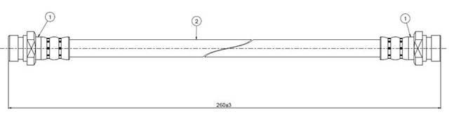 FREN HORTUMU ARKA SONATA 89 - .