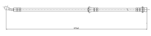 FREN HORTUMU ON LEGEND 3.5 I V6 24V 98 - .