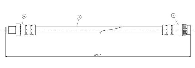 FREN HORTUMU ON AX 1.0 - 1.1 - 1.4DIESEL - 1.5DIESEL 91 - 96