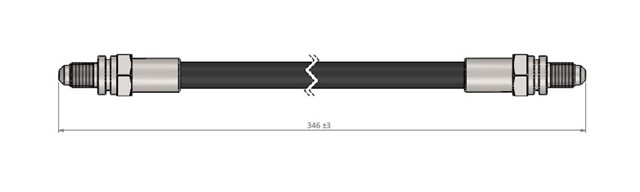 FREN HORTUMU ARKA FIESTA 1.6 XR 2I. RS TURBO 91 - 