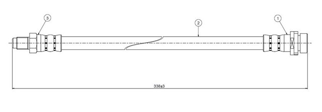 FREN HORTUMU ON SCORPIO 2.9I 24V - TURNIER 95 - 