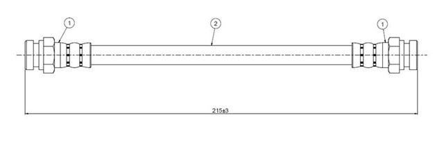 FREN HORTUMU ON PAJERO.SHOGUN L042 44.L146 83 - 90