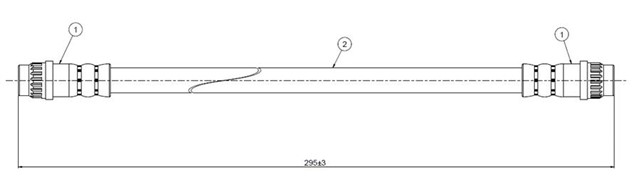 FREN HORTUMU ARKA MEGANE - SCENIC 1.4 16V - 1.6 16V - 1.9 DCI - 1.9DTI - 2.0 16V - RN 1.6E 96 - 