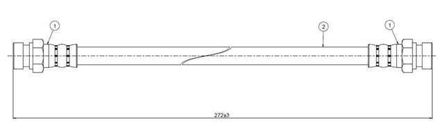 FREN HORTUMU ARKA 4 FURGONETTE 76 - 86