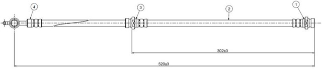 FREN HORTUMU ARKA BLUEBIRD U11.T12 TURBO 83 - 90