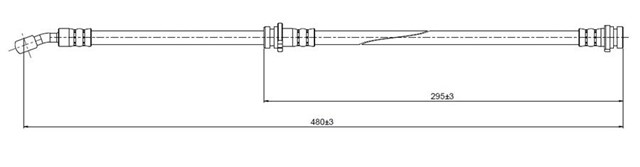 FREN HORTUMU ON ALMERA 1.5 16V - 1.8 16V - 2.2 TD 96 - 00