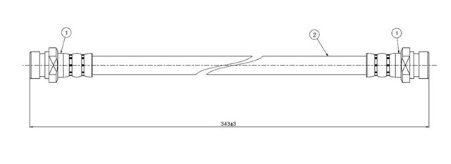 FREN HORTUMU ARKA ALMERA 1.6 I 16V 95 - .