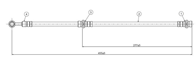 FREN HORTUMU ON VANETTE C120 83 - 87