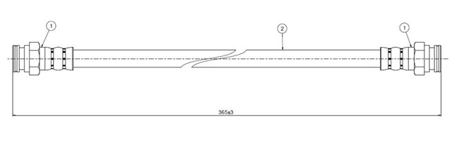 FREN HORTUMU ARKA FUEGO 80 - 85