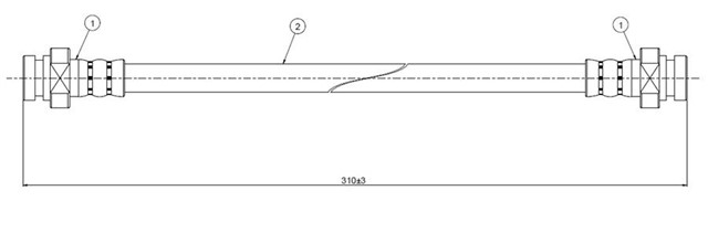 FREN HORTUMU ARKA STANZA T12 83 - 88