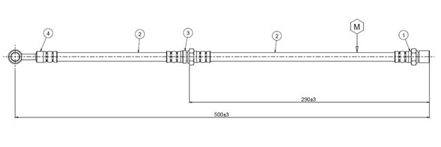 FREN HORTUMU ON SHIFTER. MV PICK - UP 81 - 84