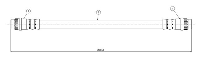 FREN HORTUMU ARKA 106 1.5 DIESEL 94 - .