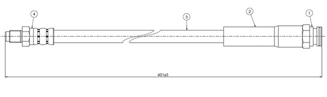 FREN HORTUMU ON 504 PICK - UP 75 - .