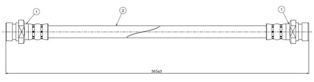 FREN HORTUMU ARKA PAJERO.SHOGUN L042 44. L146 - 149 83 - 90